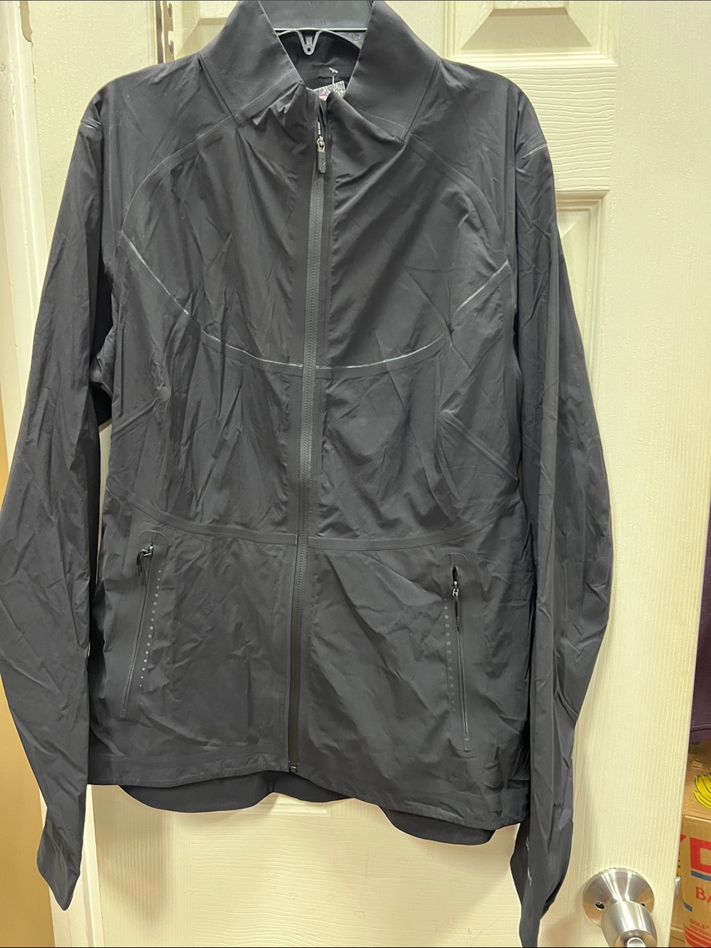LULULEMON | Fast And Free black lightweight running jacket/windbreaker